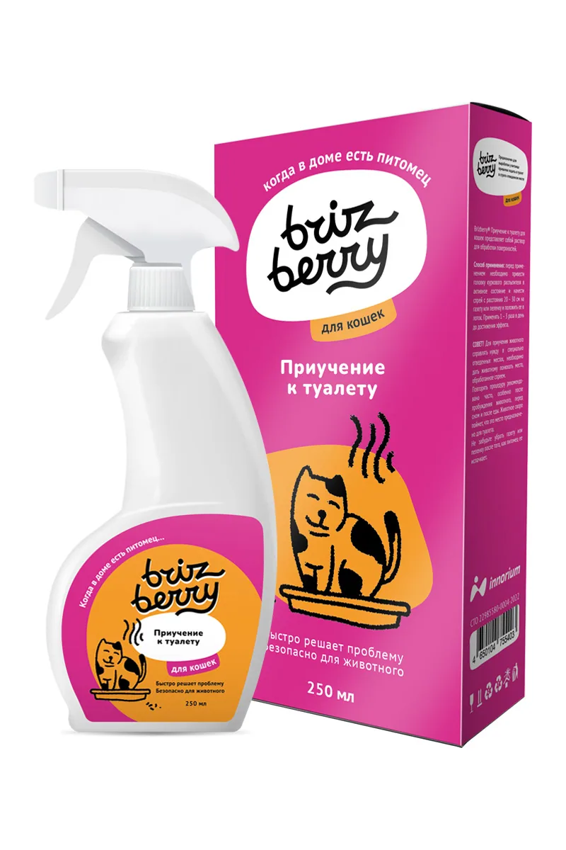 Упаковка Brizberry Приучение к туалету для кошек (в пачке), 250 мл