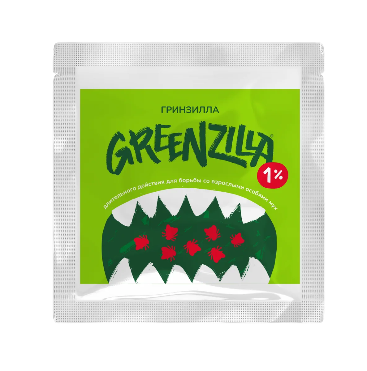 Упаковка Гринзилла Greenzilla длительного действия для борьбы со взрослыми особями мух 1%, 20 г (100/-/100)