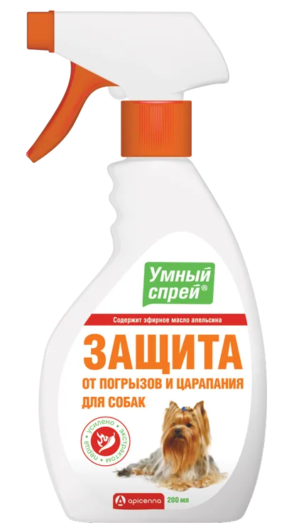 Упаковка Умный спрей Защита от погрызов для собак, 200 мл